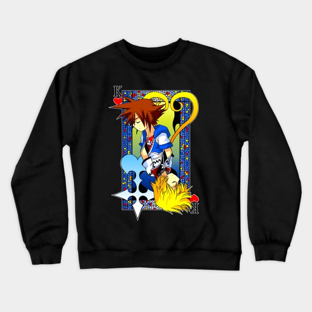 King of hearts Crewneck Sweatshirt by CoinboxTees